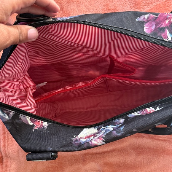 Herschel Supply Co | Black & Purple Floral Baby Bag Set - Picture 4 of 7